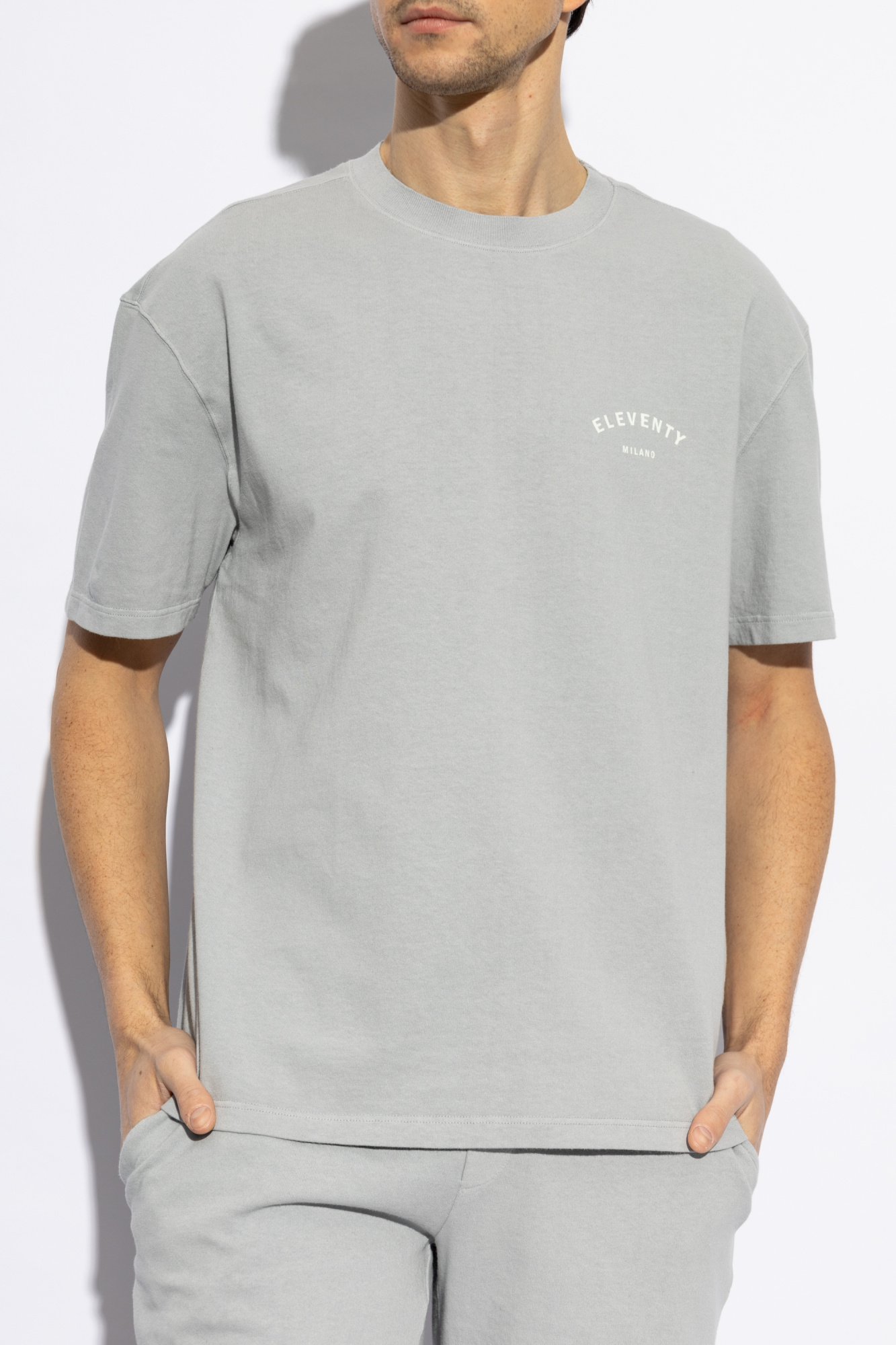 Tシャツ・カットソー ELEVENTY Men T Shirts K76MAGK66MAG0K03001 11 White CREW NECK T-SHIRT – Eleventy Milano USA